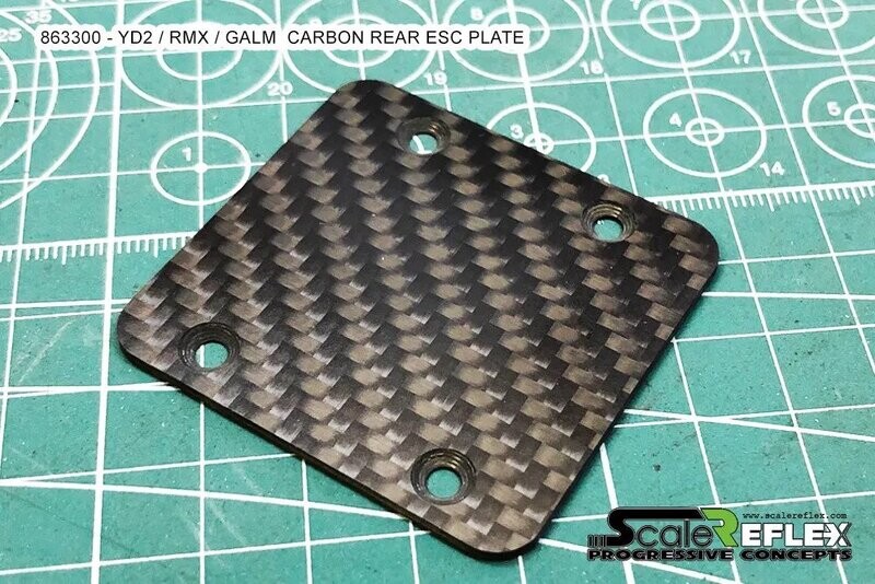 Scale Reflex YD2 / RMX / GALM CARBON REAR ESC PLATE - 863300