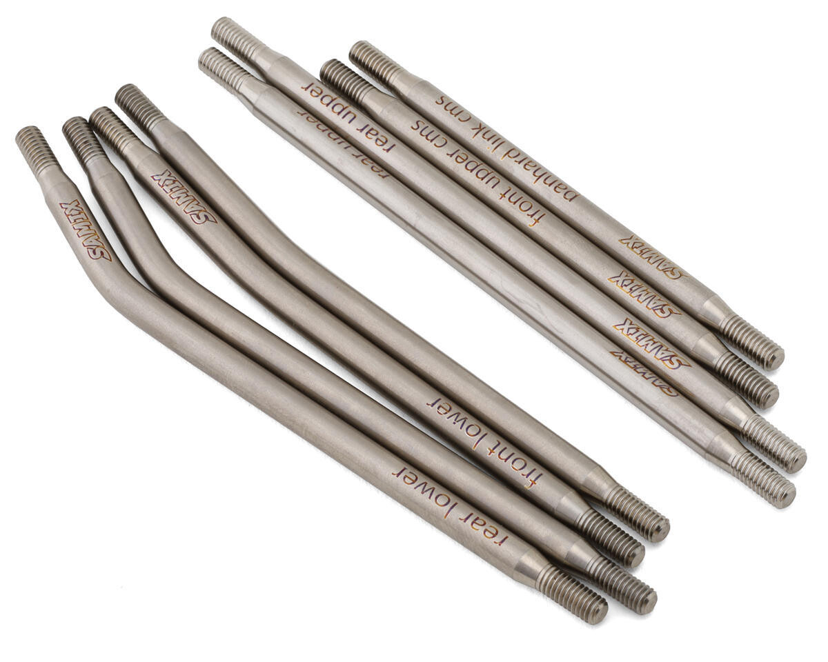 Samix SCX10 Pro Titanium High Clearance Links (8) (Chassis Mounted Servo) - SAMSCX10P-5025HLSC