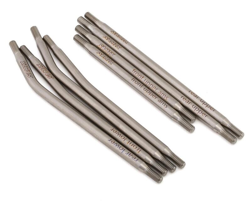 Samix SCX10 Pro Titanium High Clearance Links (8) (Axle Mounted Servo) - SAMSCX10P-5025HLSA