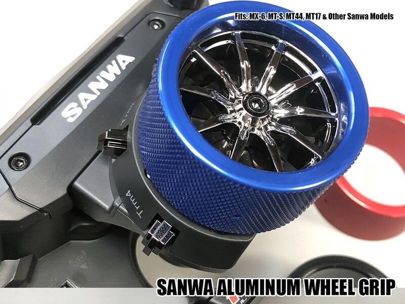 Scale Reflex Aluminum (BLUE) Steering Grip for SANWA MX-6 MT-S MTS MX6 MT44 MT17 MT-44 MT-17 [ Scale Reflex ] - 861500