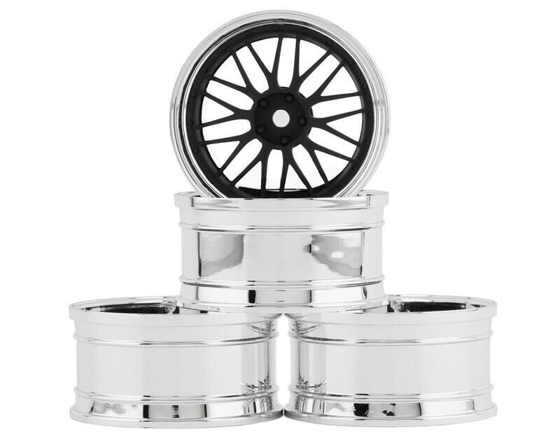 MST S-FBK LM offset changeable wheel set (4) (Offset Changeable) w/12mm Hex - MXS-832101FBK