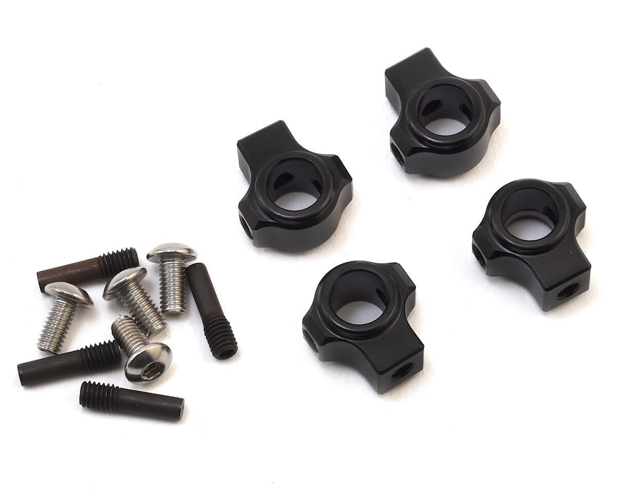 Team KNK Version 2 Aluminum Body Mounts w/Screw Pins (Black) - KNKABM004