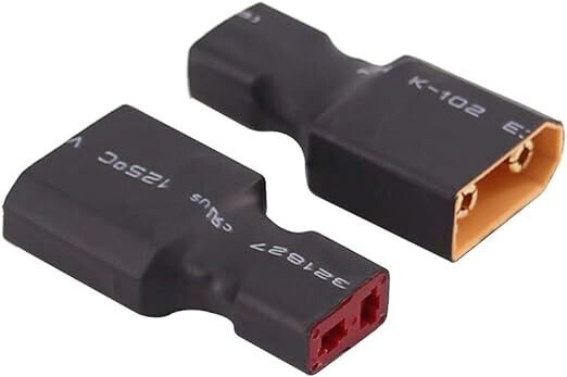Crawl Space Male XT90 to Female Deans T Plug Connector Adapter
