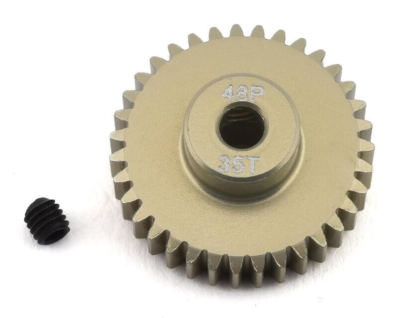 ProTek RC 48P Lightweight Hard Anodized Aluminum Pinion Gear (3.17mm Bore) (35T) - PTK-8622