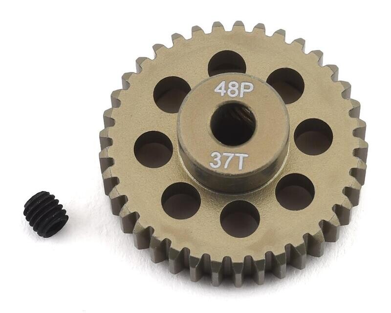 ProTek RC 48P Lightweight Hard Anodized Aluminum Pinion Gear (3.17mm Bore) (37T) - PTK-8624