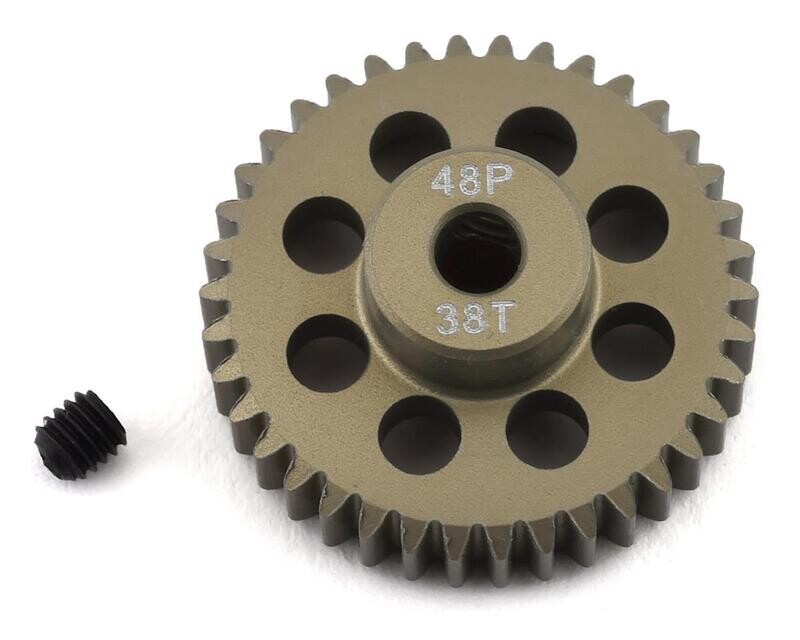 ProTek RC 48P Lightweight Hard Anodized Aluminum Pinion Gear (3.17mm Bore) (38T) - PTK-8625