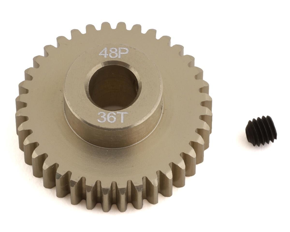 ProTek RC 48P Lightweight Hard Anodized Aluminum Pinion Gear (5.0mm Bore) (36T) - PTK-8656