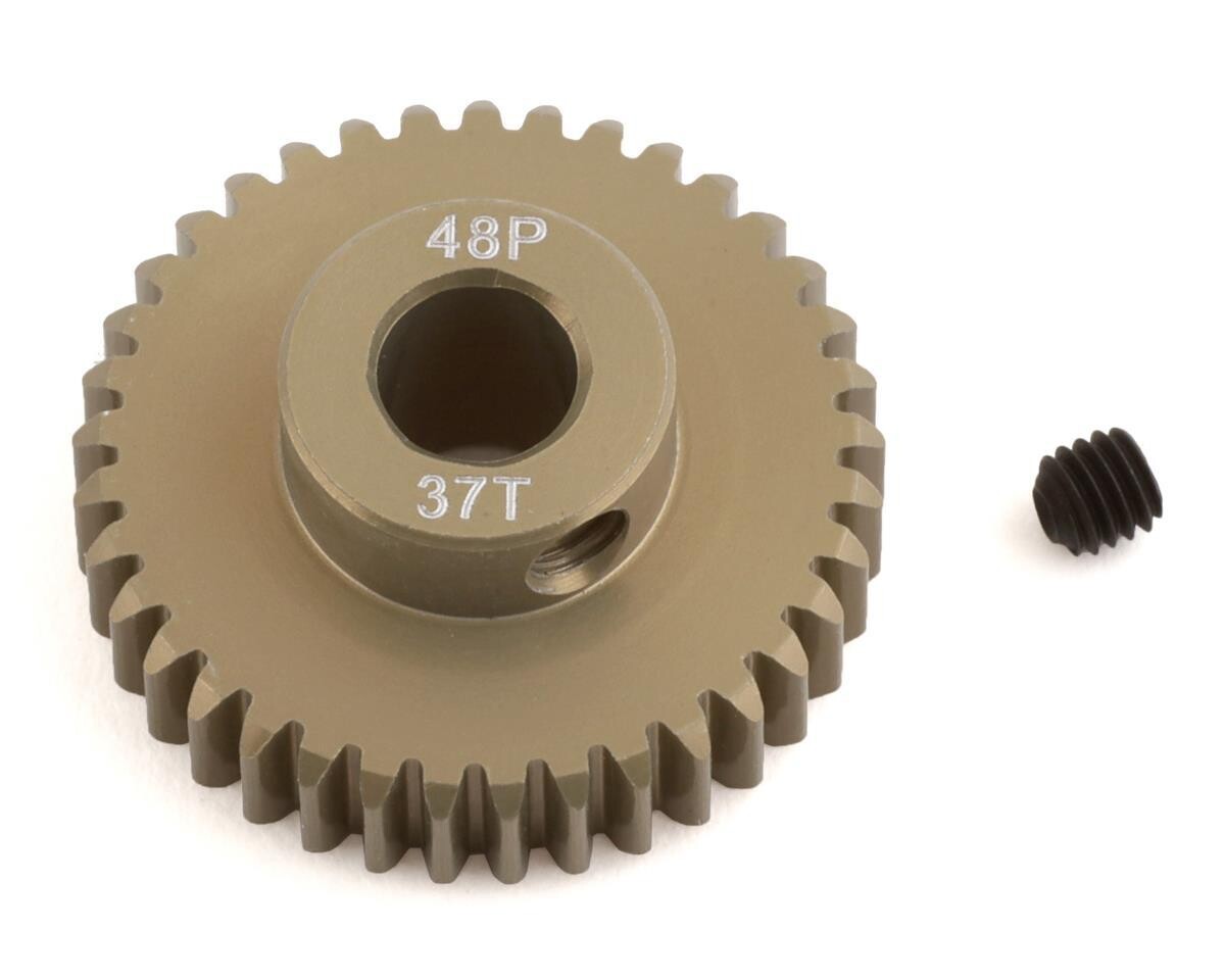 ProTek RC 48P Lightweight Hard Anodized Aluminum Pinion Gear (5.0mm Bore) (37T) - PTK-8657