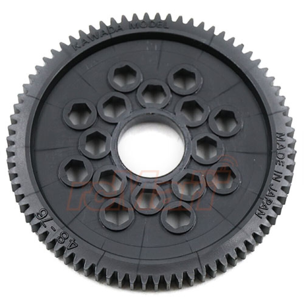 KAWADA 48P 76T DIAMETER 9.525MM HEXA SPUR GEAR - S4876