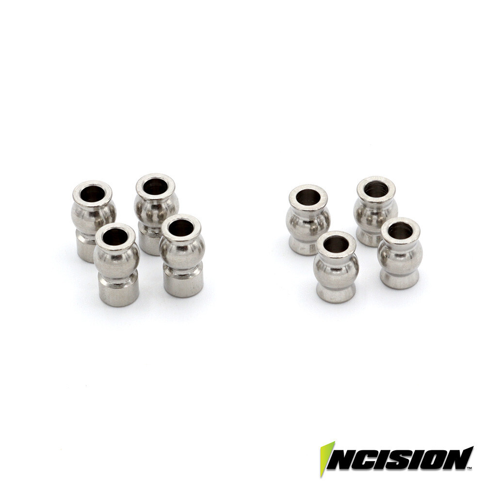 Incision S8E UPPER &amp; LOWER PIVOT BALL SET - 8PCS - IRC00509