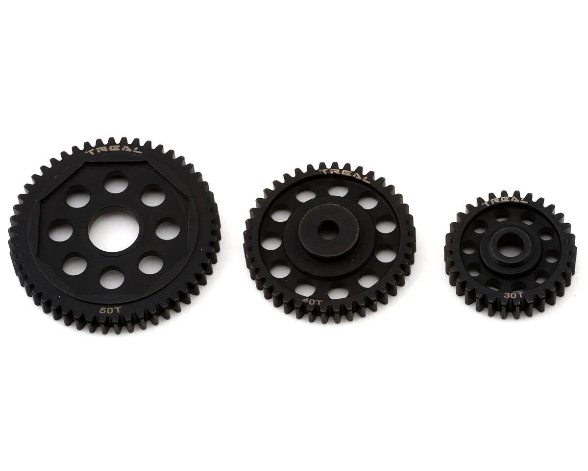 Treal Hobby Promoto Hardened Steel Transmission Gear Set (30T/40T/50T) - X003XBHQ65