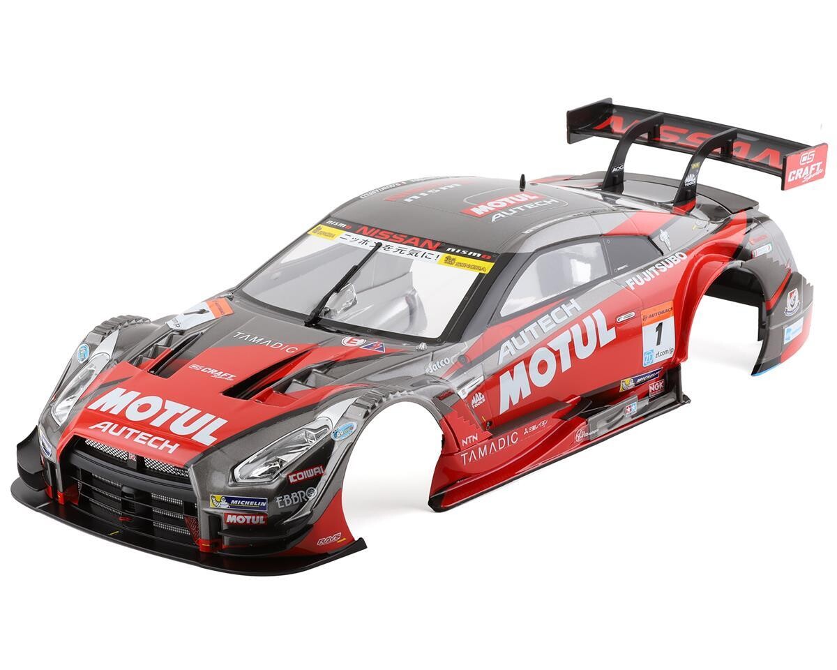 Killerbody Motul Autech R35 GT-R 2016 NISMO Pre-Painted 1/10 Touring Car Body (Black/Red) KLR-48662
