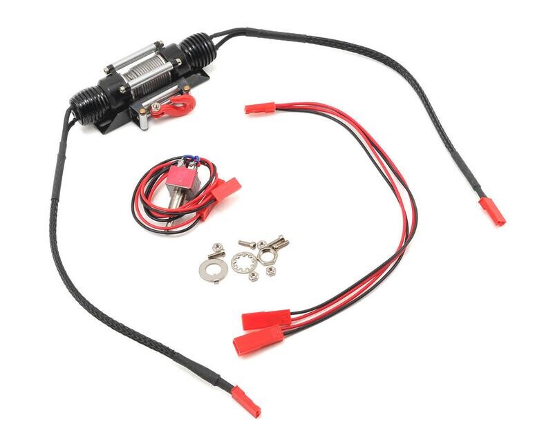 Yeah Racing 1/10 Scale Crawler Dual-Motor Full Metal HD Wired Winch - YEA-YA-0511BK