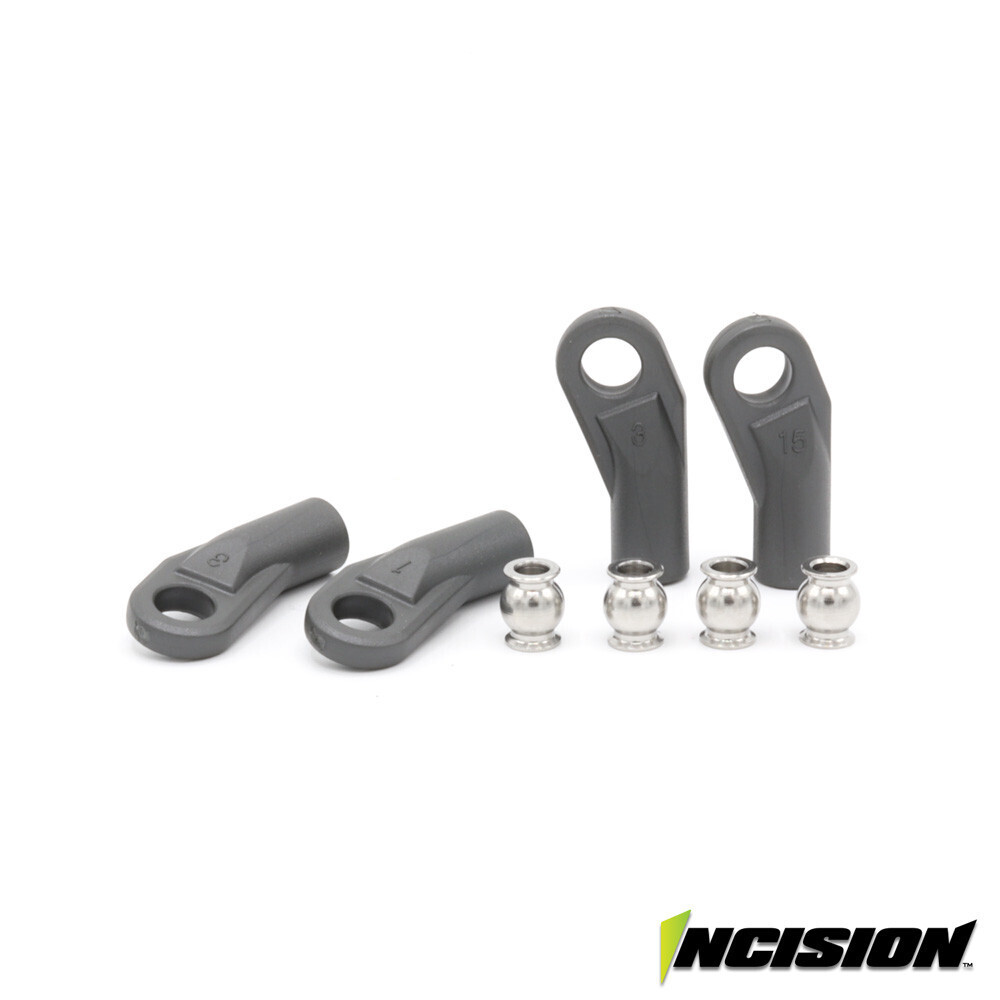 Incision PRO BENT ROD ENDS WITH PIVOT BALLS (4) - IRC00014