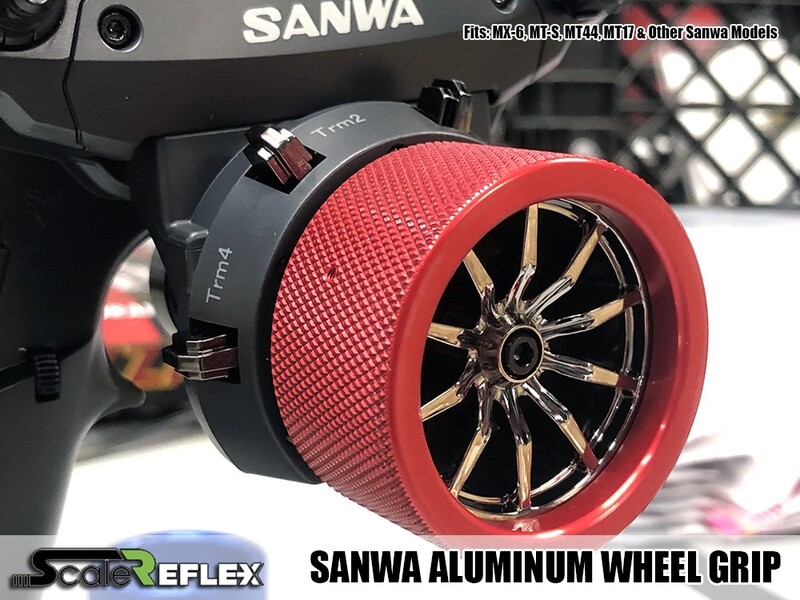 Scale Reflex Aluminum (RED) Steering Grip for SANWA MX-6 MT-S MTS MX6 MT44 MT17 MT-44 MT-17 - 861250