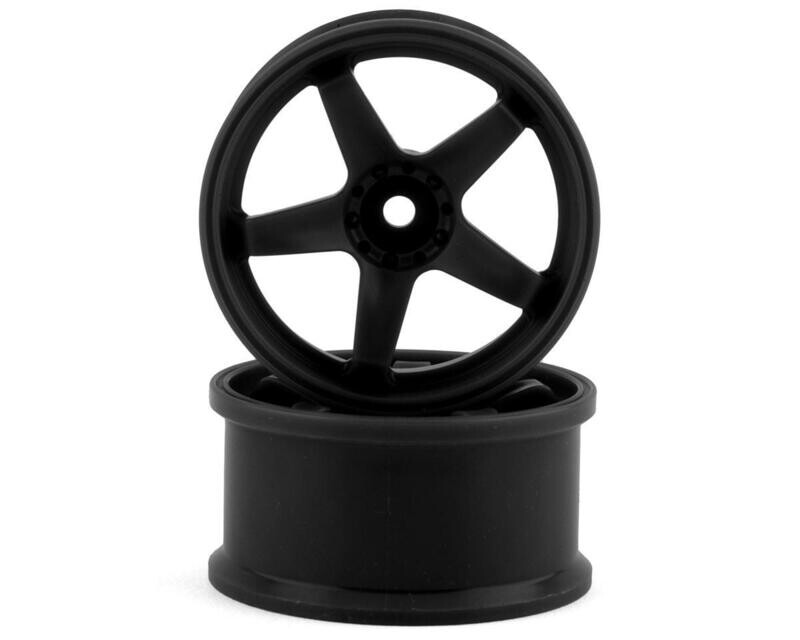 Topline N Model V3 Super High Traction Drift Wheels (Black) (2) (5mm Offset) w/12mm Hex - TDW-055BK