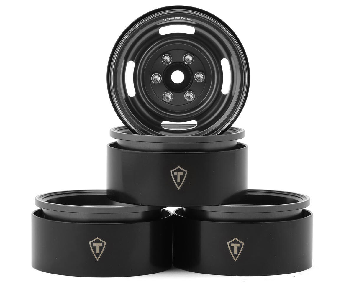 Treal Hobby Type P 1.9&quot; Heavy Duty Vintage Style Wheels (Grey) (4) (127.3g) - X0042UQPU9