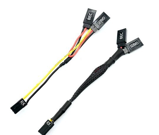 NSDRC RECEIVER BYPASS HARNESS-Single Servo/BEC -                NSD-BHSSB/NSD-RBHSSB