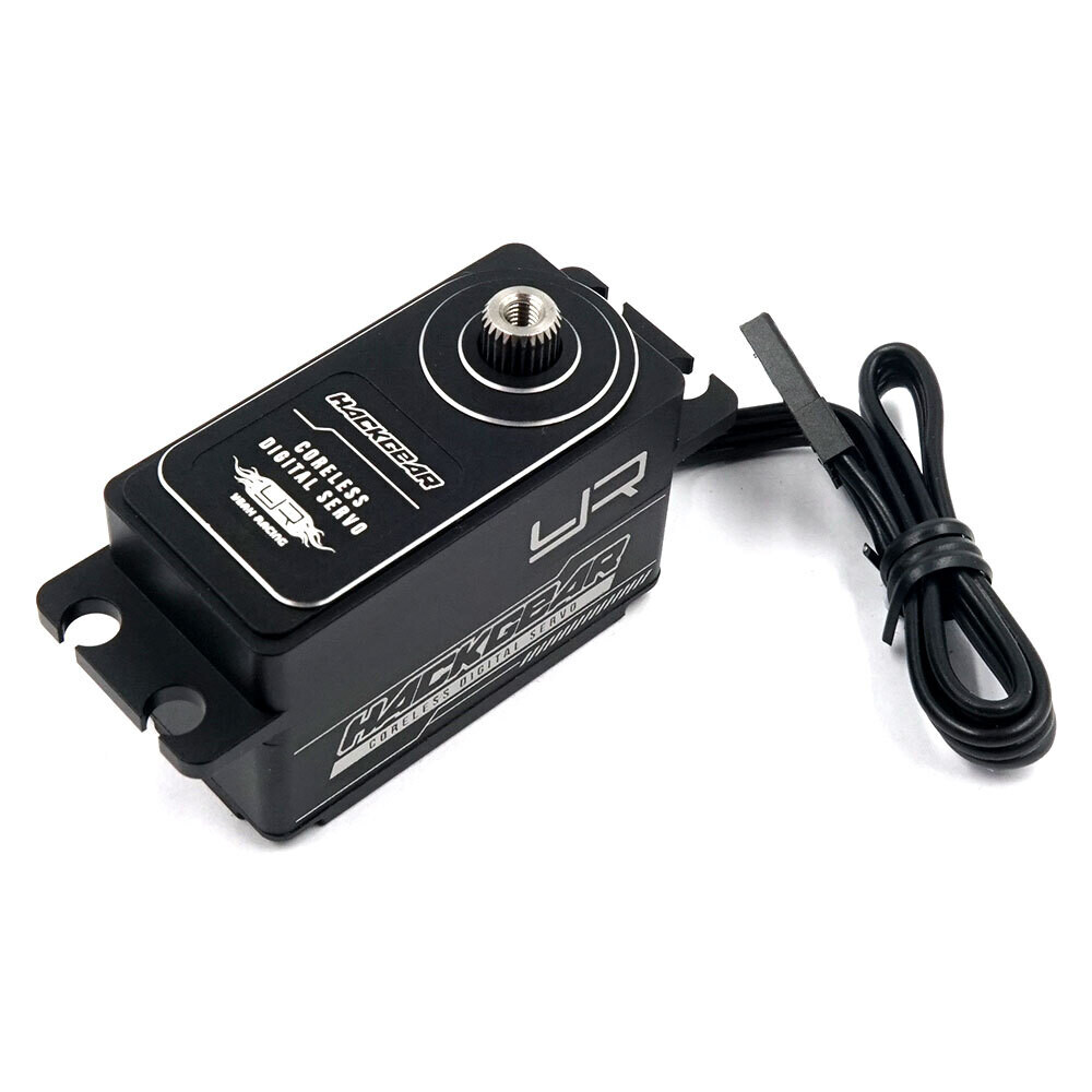 YEAH RACING ALUMINUM CASE HACKGEAR LOW PROFILE DIGITAL HIGH SPEED CORELESS SERVO FOR 1/10 RC BLACK - YE-0033BK