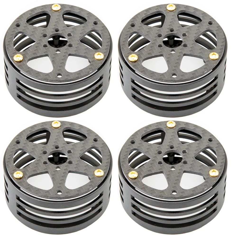 Rhino Carbon Fiber Aluminum 2.2 inch Performance Light Weight RC Car Crawler Wheel Axial SCX10 RBX10 RR10 Wraith MOA - R1009
