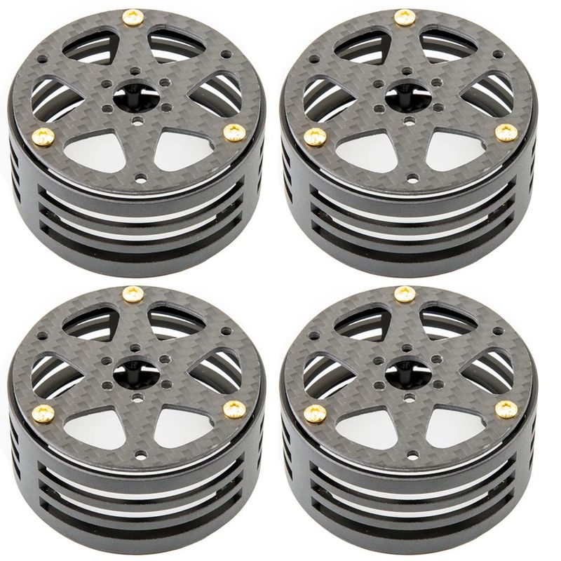 Rhino Carbon Fiber Aluminum 2.2 inch Performance Light Weight RC Car Crawler Wheel Axial SCX10 RBX10 RR10 Wraith MOA - R1009