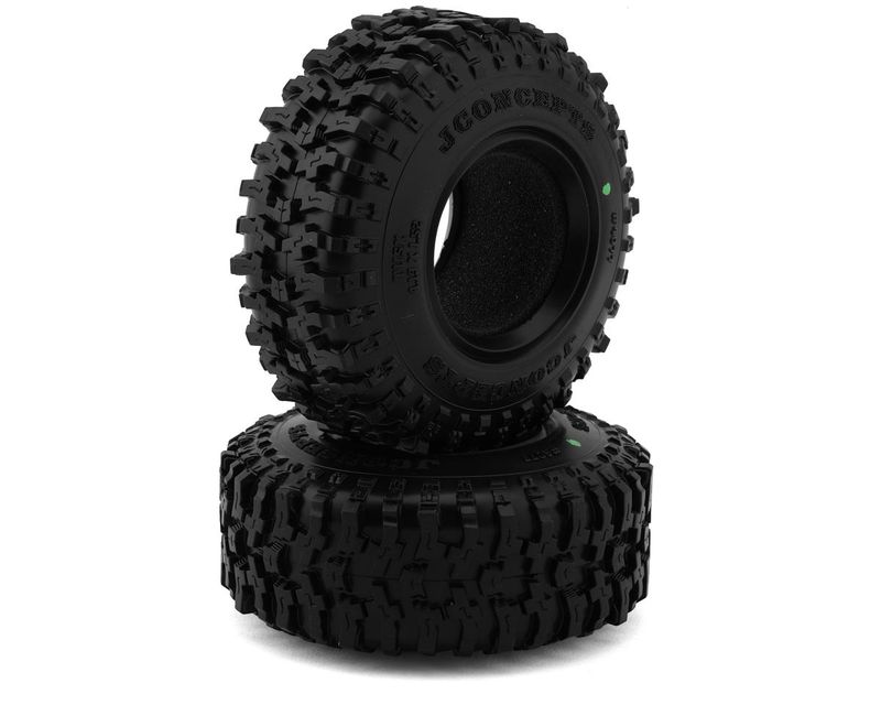 JConcepts Tusk 1.9&quot; All Terrain Crawler Tires (2) (4.19&quot; - Class 1) (Green) - 4077-02
