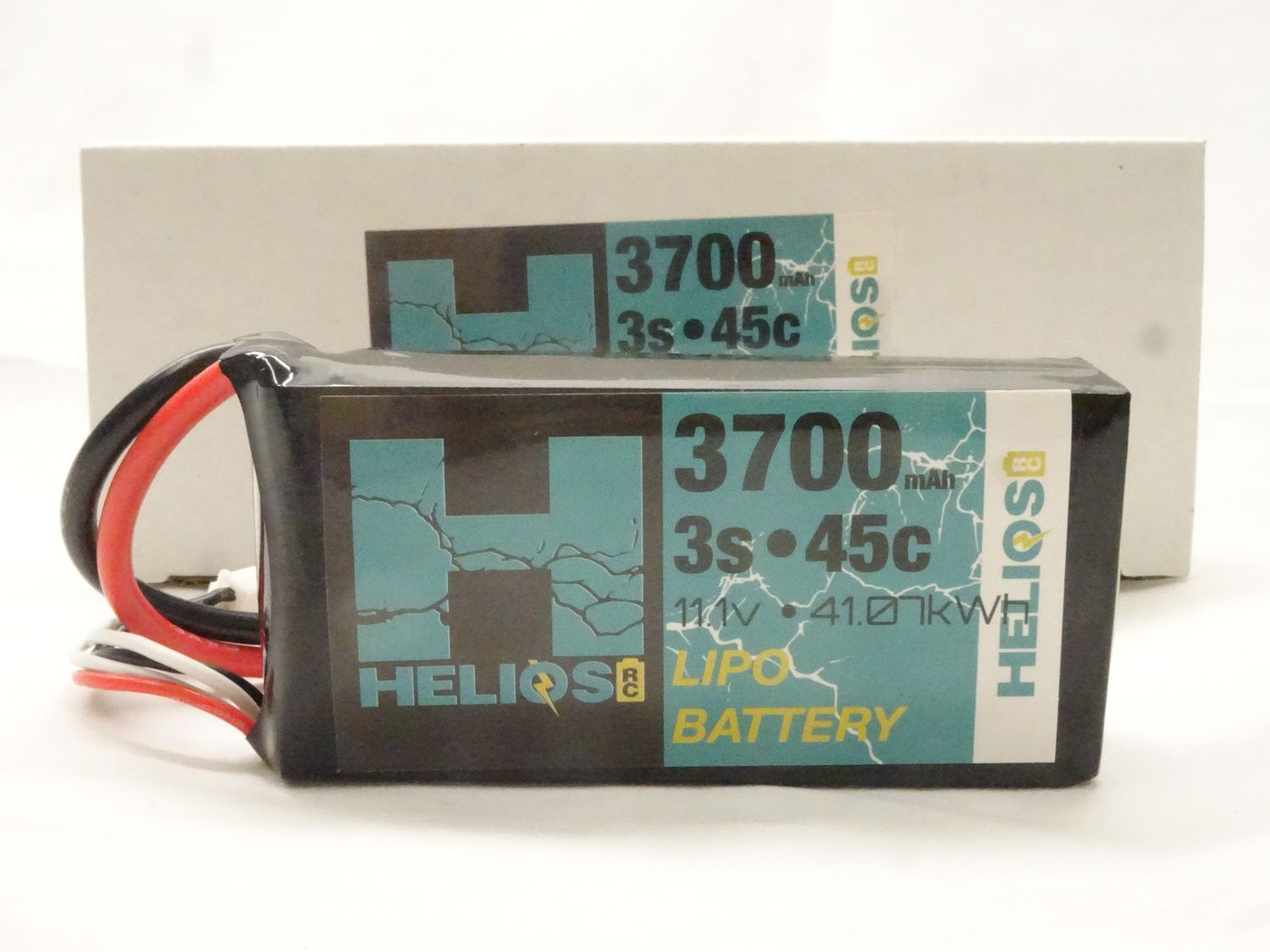 Helios 3S 3700 MAH 45C SHORTY LIPO W/ EC3 Connector HRC-3S3700-45-E3