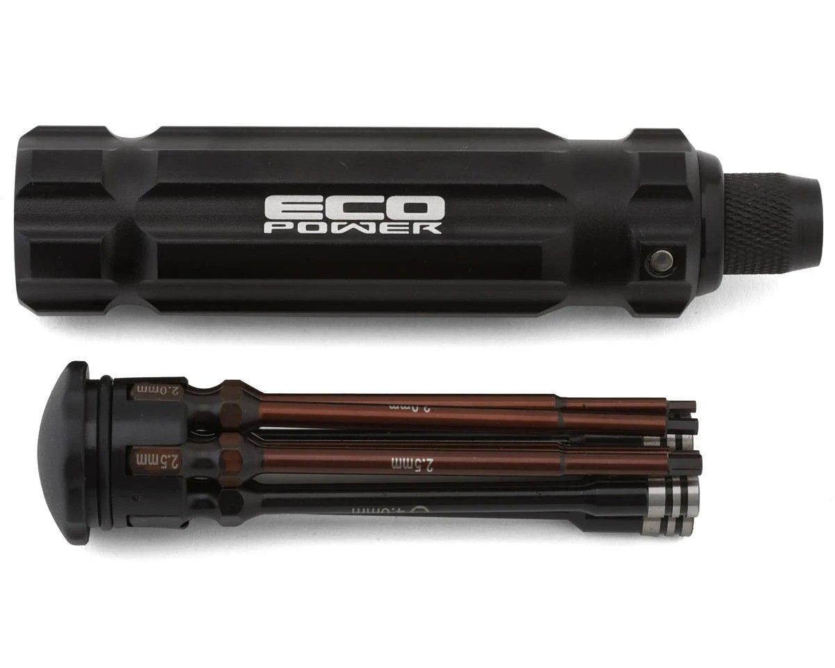EcoPower 7 Piece 1/4&quot; Hex &amp; Nut Driver Set (.050&quot;, 1.5, 2.0, 2.5mm Hex &amp; 4.0, 5.5, 7mm Nut Driver) - ECP-3030A
