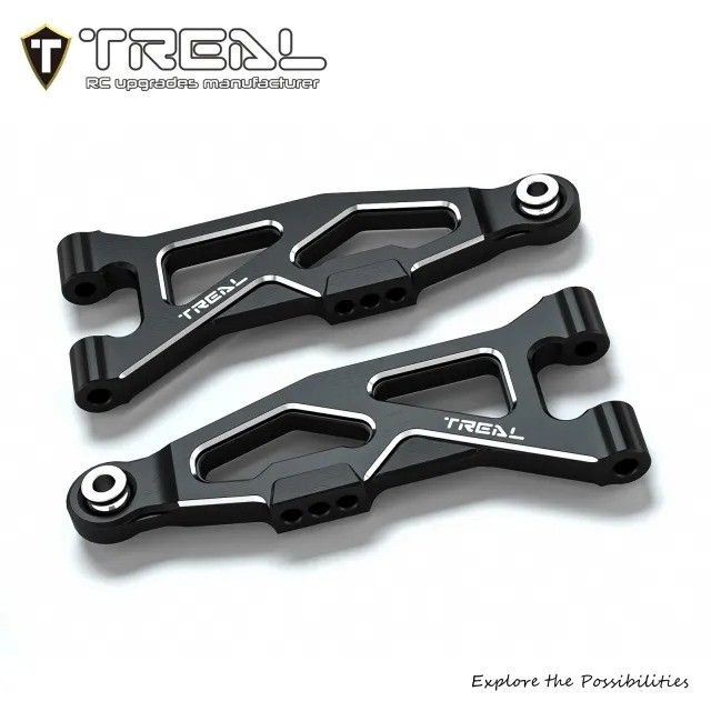 TREAL Aluminum 7075 CNC Machined Front Lower Arms Set Suspension A-Arm Upgrades for Arrma 1/18 GRANITE GROM - X0043S4J3P