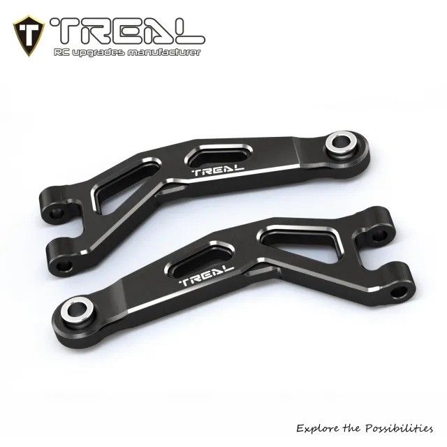 TREAL Aluminum 7075 CNC Machined Front Upper Arms Set Suspension A-Arm Upgrades for Arrma 1/18 GRANITE GROM - X0043S1NDT