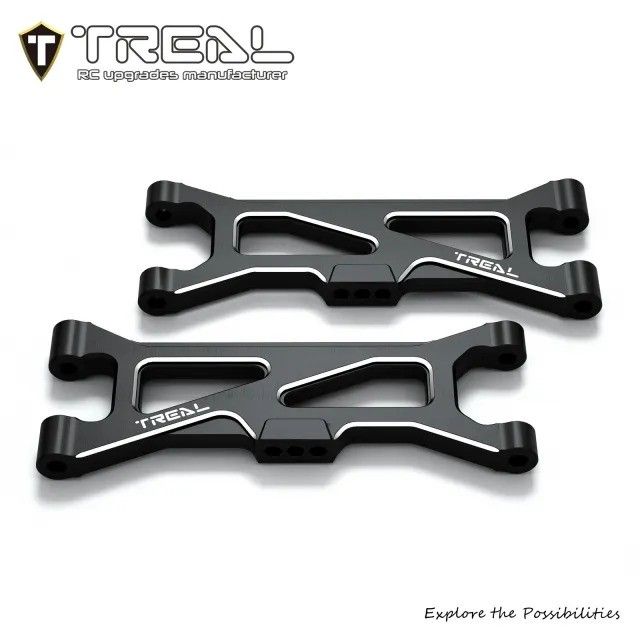 TREAL Aluminum 7075 CNC Machined Rear Lower Arms Set Suspension A-Arm Upgrades for Arrma 1/18 GRANITE GROM - X0043S7XHT