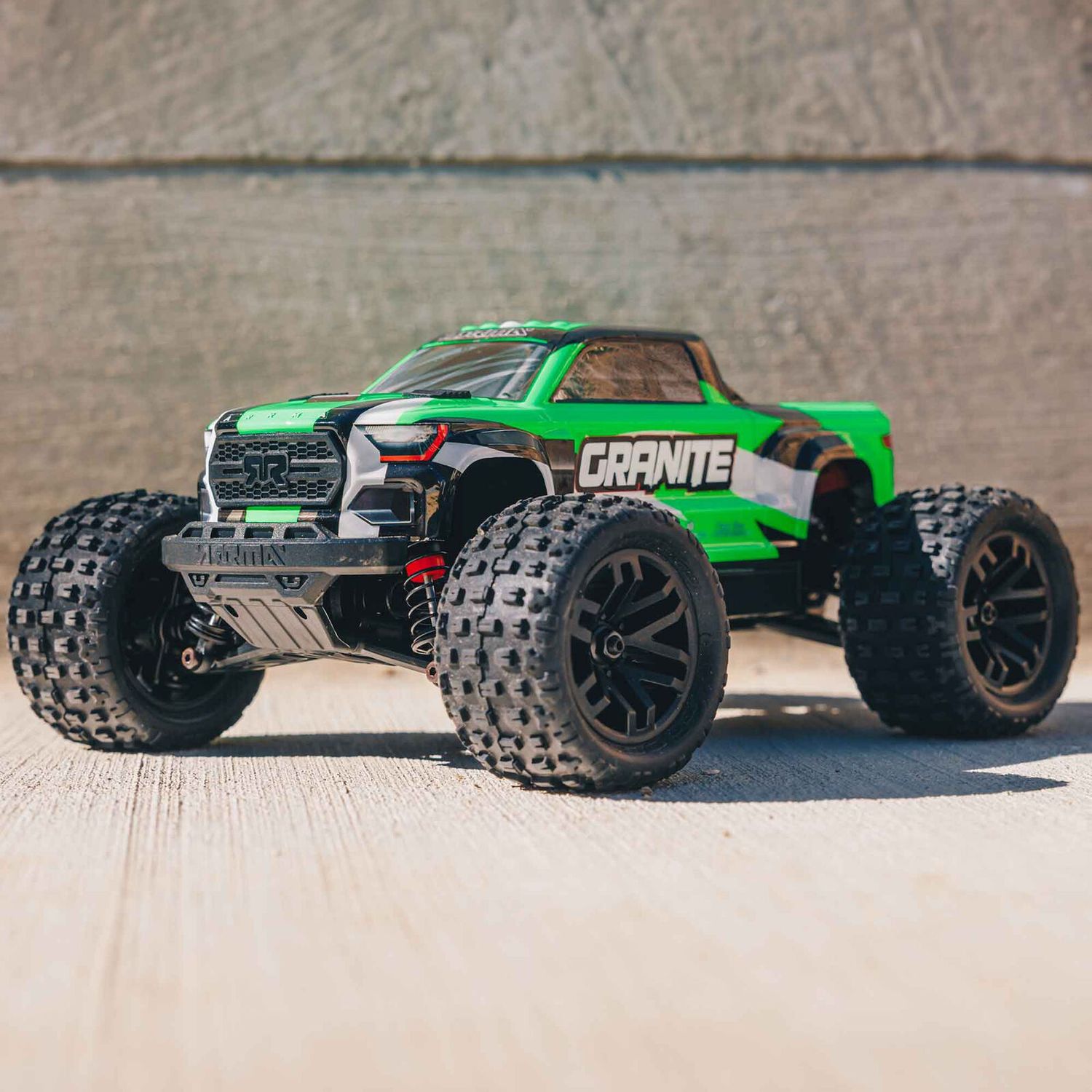 ARRMA 1/18 GRANITE GROM MEGA 380 Brushed 4X4 Monster Truck RTR with Battery &amp; Charger, Green - ARA2102T3