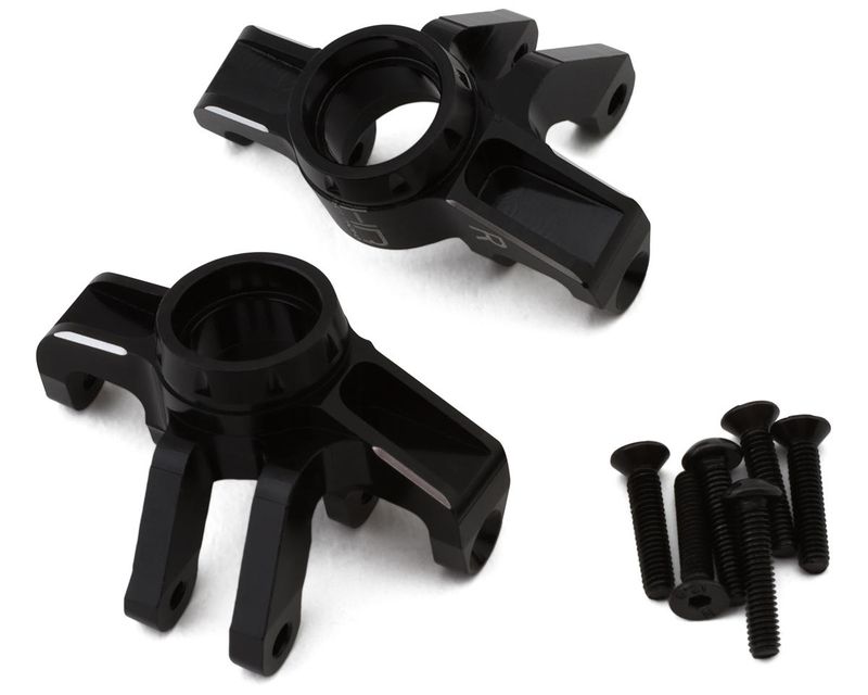 Hot Racing Arrma Grom Aluminum Front Steering Knuckle Set (Black) (2) - HRAGRM2101