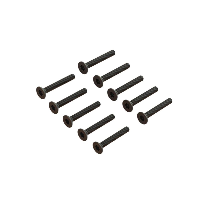 ARRMA 1/1 In Stock Flat Head Screw M1.6x12mm (10) - ARA702018