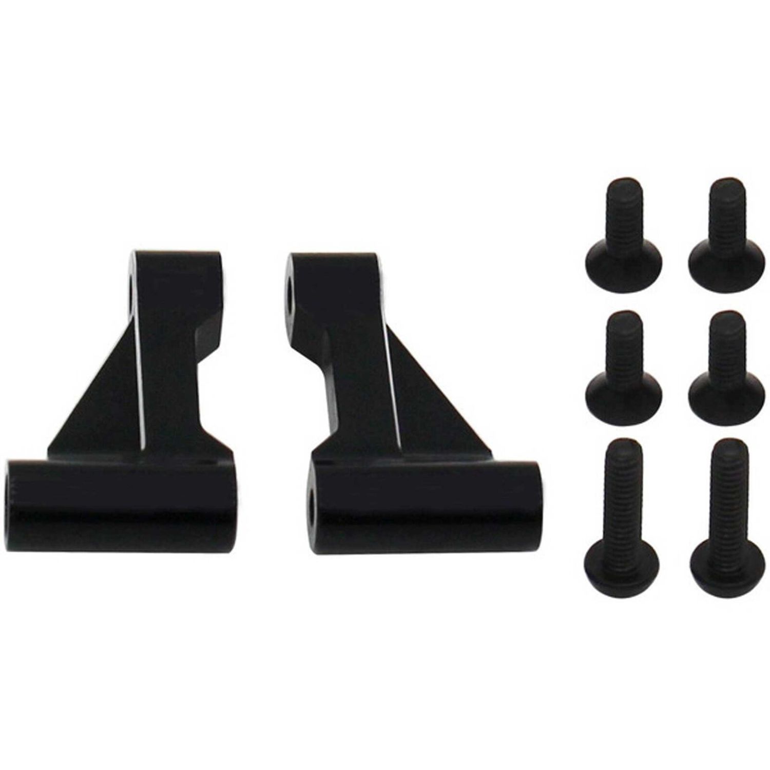 Hot Racing Losi Mini-T 2.0 Aluminum Front Bulkhead Support (Black) - HRAMTT12P01