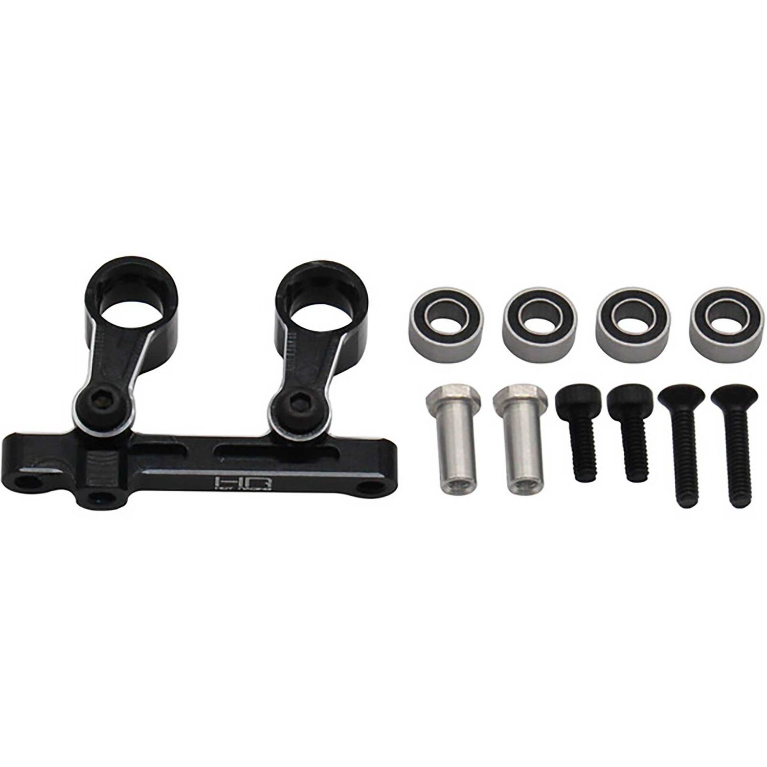 Hot Racing Losi Mini-T 2.0/Mini-B Aluminum Steering Bellcrank (Black) - HRAMTT4801