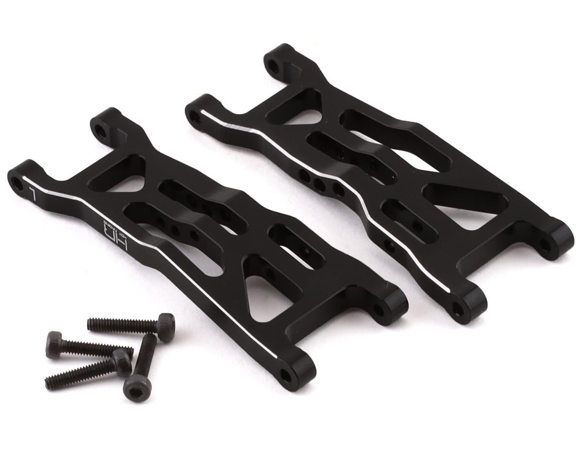 Hot Racing Losi Mini-T 2.0/Mini-B Aluminum Front Arm Set (Black) (2) - HRAMTT5501