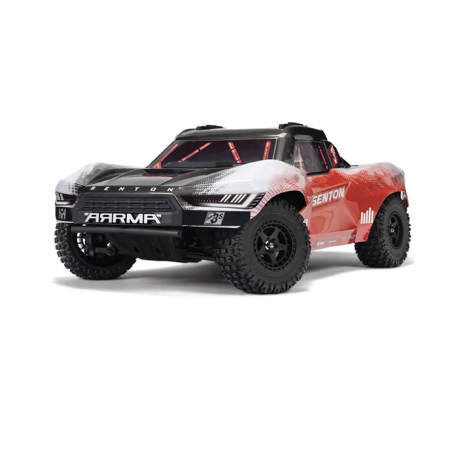 ARRMA 1/10 SENTON 223S BLX Brushless 4X4 Short Course Truck RTR with DSC, Red - ARA4303V4T2