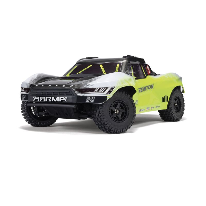 ARRMA 1/10 SENTON 223S BLX Brushless 4X4 Short Course Truck RTR with DSC, Yellow - ARA4303V4T1