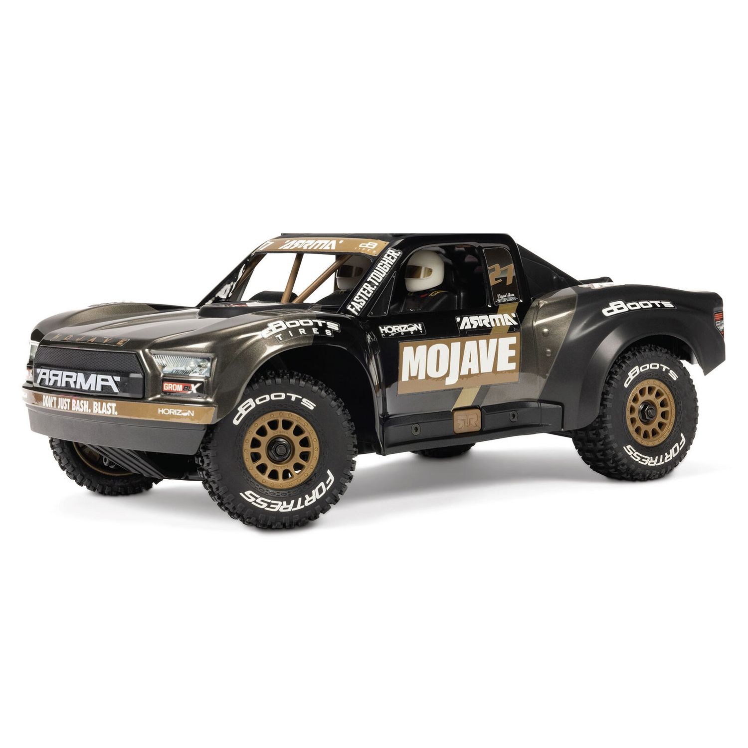 ARRMA 1/16 MOJAVE GROM 223S DSC 4X4 RTR Brushless Desert Truck, Black - ARA2304T1