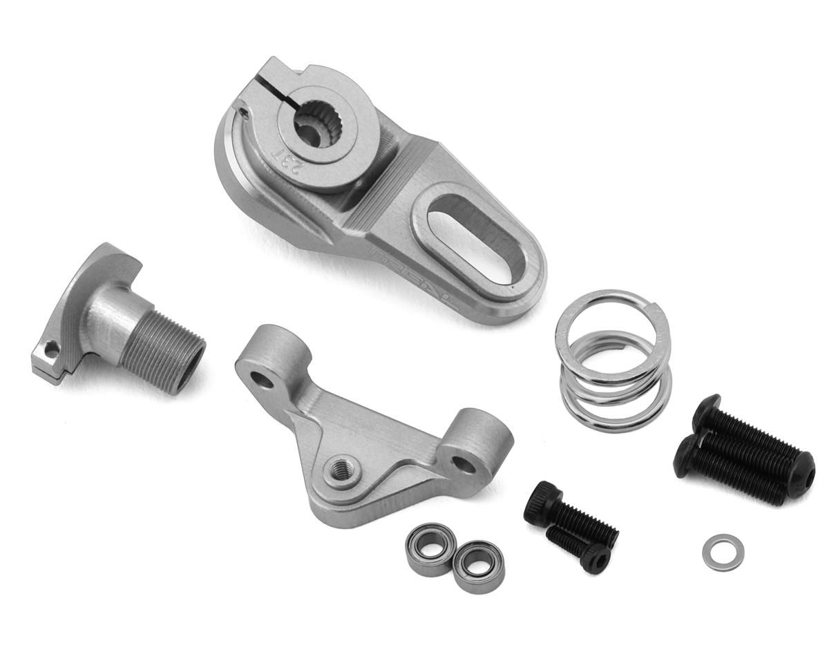 Treal Hobby Losi Promoto MX CNC Aluminum Clamping Servo Saver (25T/23T) (Silver) w/Spring - X003YM4P1R