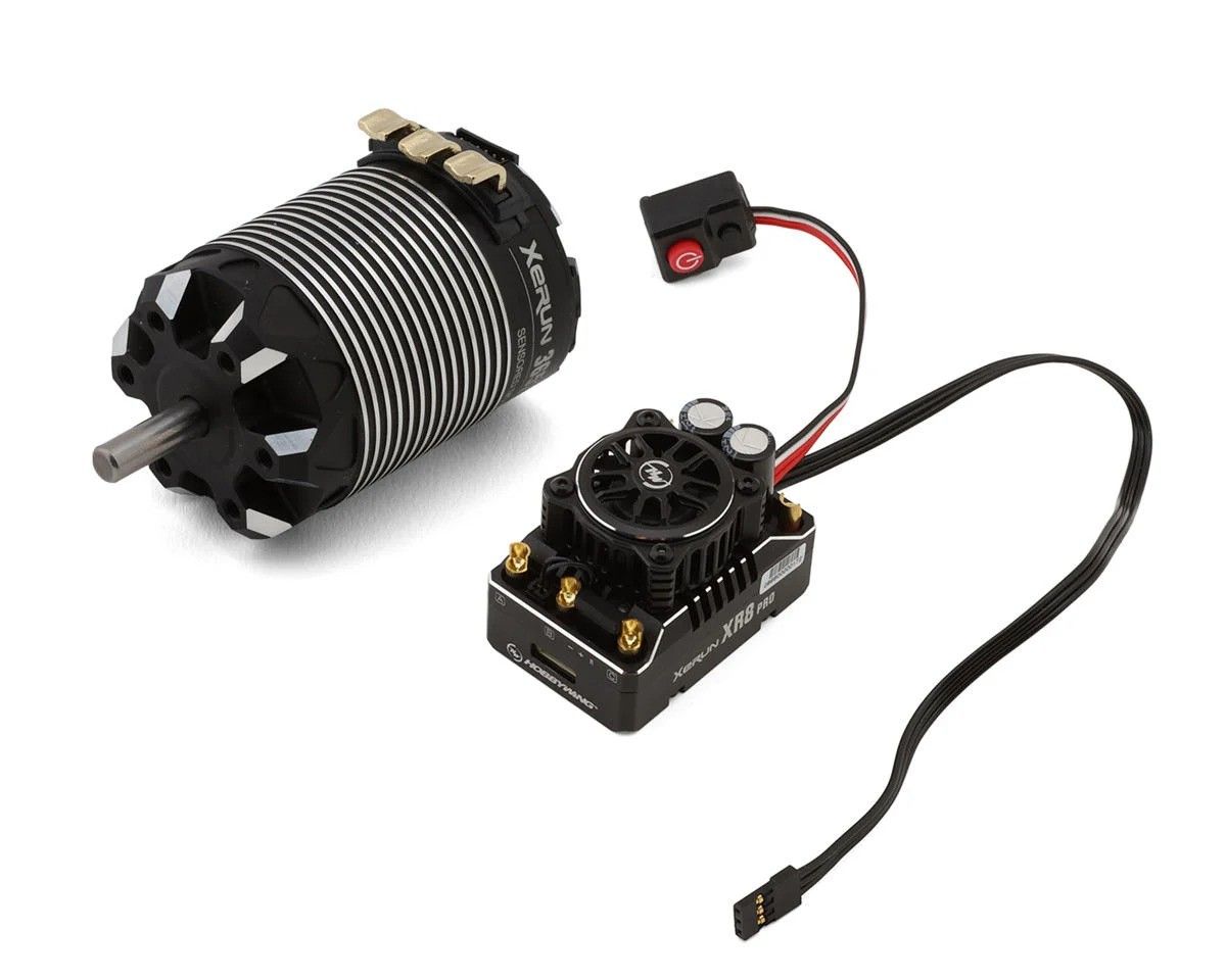 Hobbywing XR8 Pro G3 1/10 2WD SCT Sensored Brushless ESC &amp; 3652SD Motor Combo (4500kV) - HWA38020437
