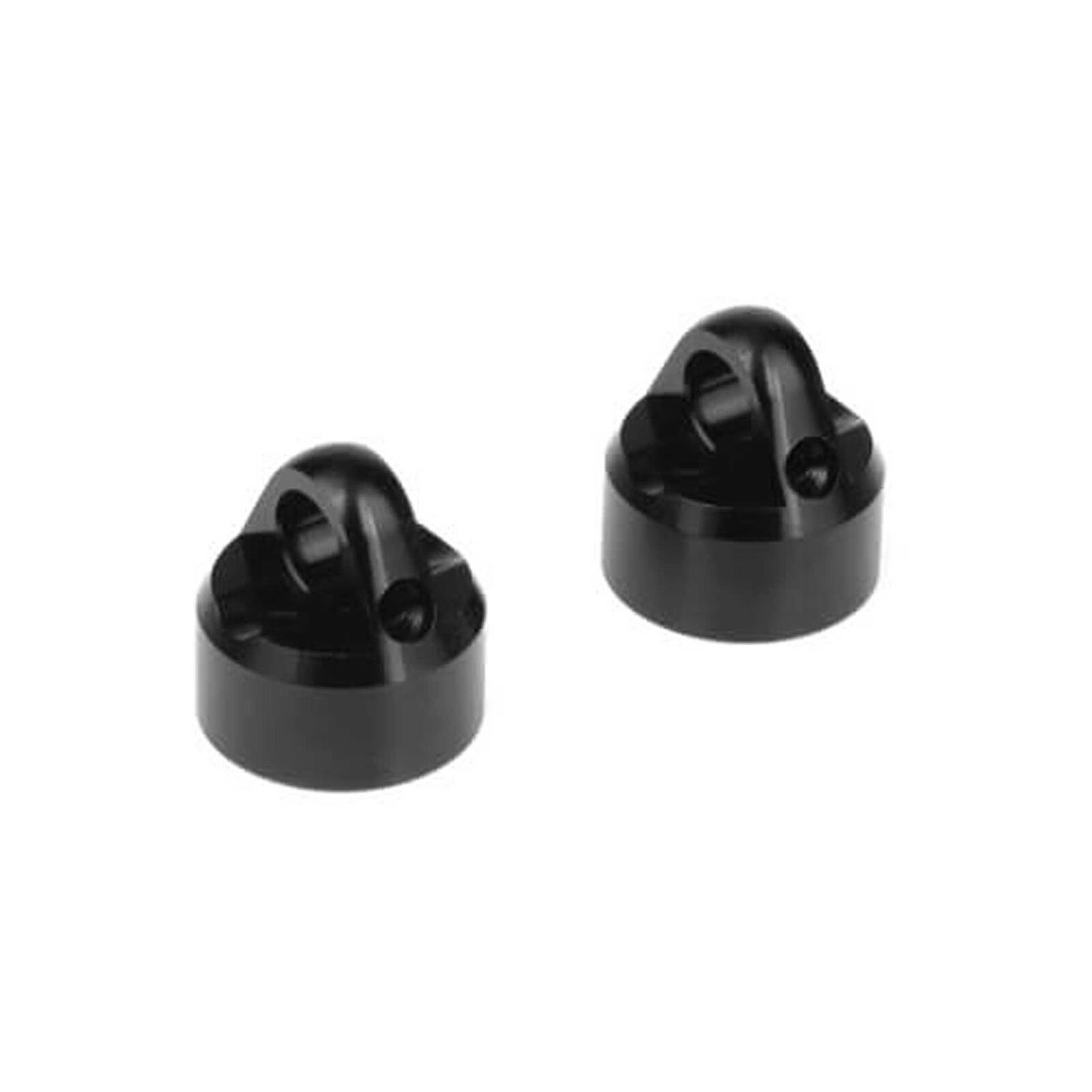 Tekno Shock Caps 7075 Emulsion Black Anodized (2) - TKR6712A