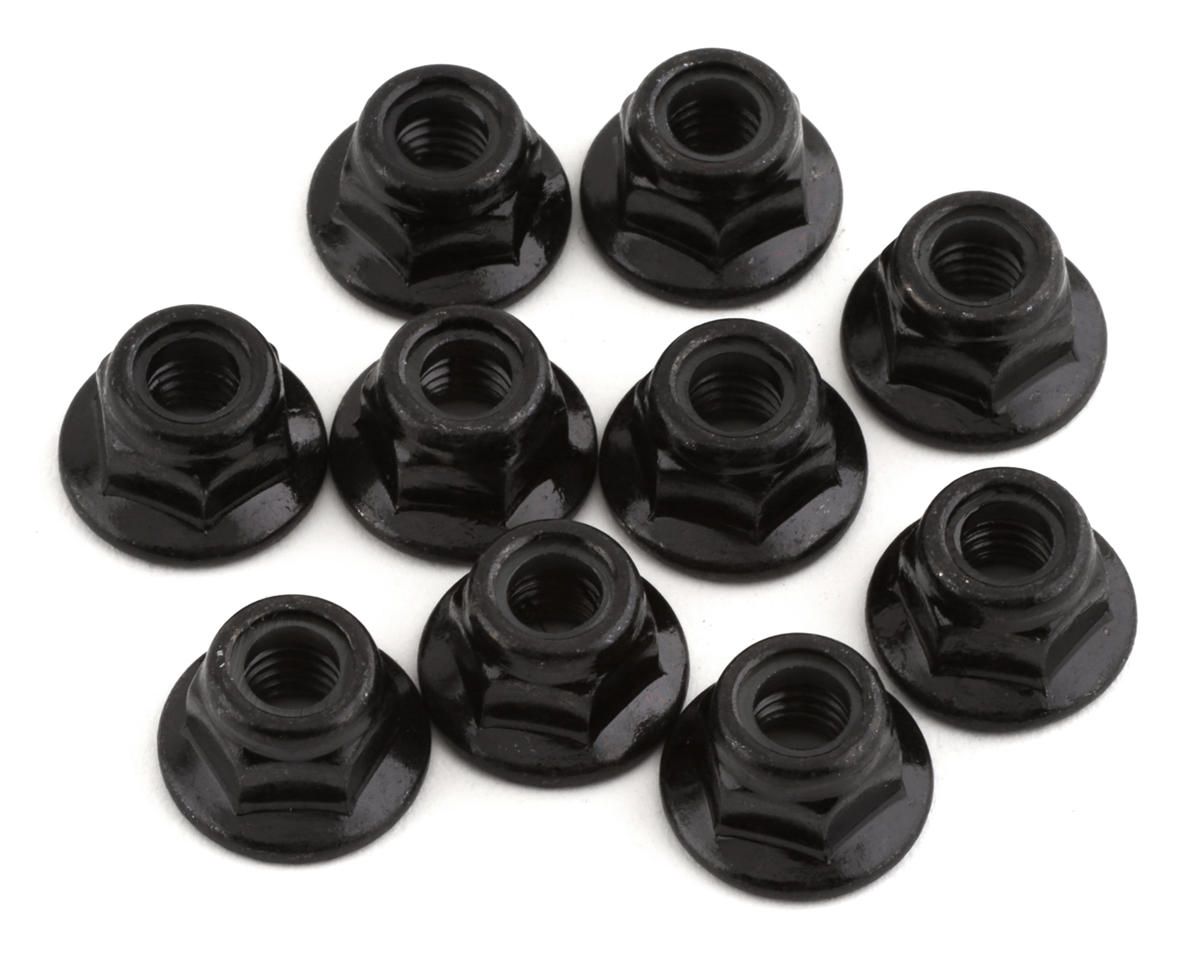 Tekno RC 5mm Flanged Locknuts (Black) (10) - TKR1214