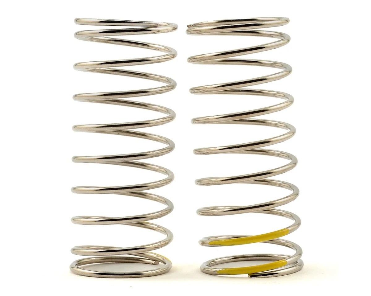 Tekno RC Low Frequency 57mm Front Shock Spring Set (Yellow - 4.44lb/in) (1.6x9.75) - TKR6105