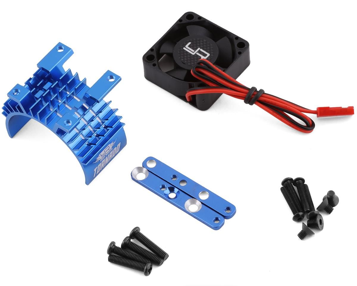 Yeah Racing 540/550 Aluminum Heat Sink w/30mm High Speed Tornado Fan (Blue) - YA-0653BU