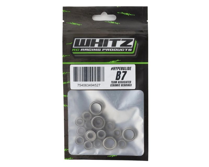 Whitz Racing Products RC10 B7/B7D Hyperglide Full Ceramic Bearing Kit - WRP-AEB7-HGFK/754063494527 Whitz Racing Products RC10 B7/B7D Hyperglide Full Ceramic Bearing Kit - WRP-AEB7-HGFK/754063494527