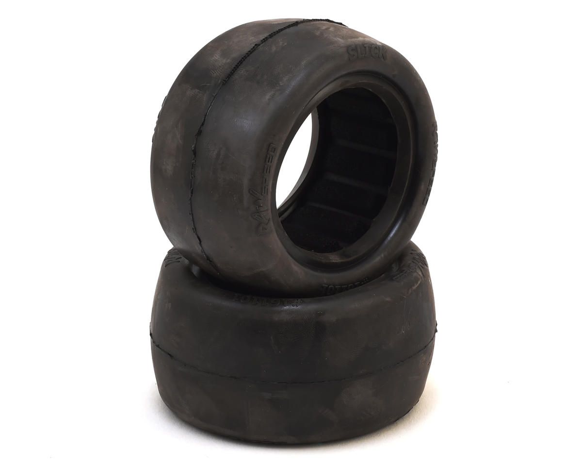Raw Speed RC Slick 2.2&quot; 1/10 Rear Buggy Tires (2) (Super Soft) - RWS161101SSB