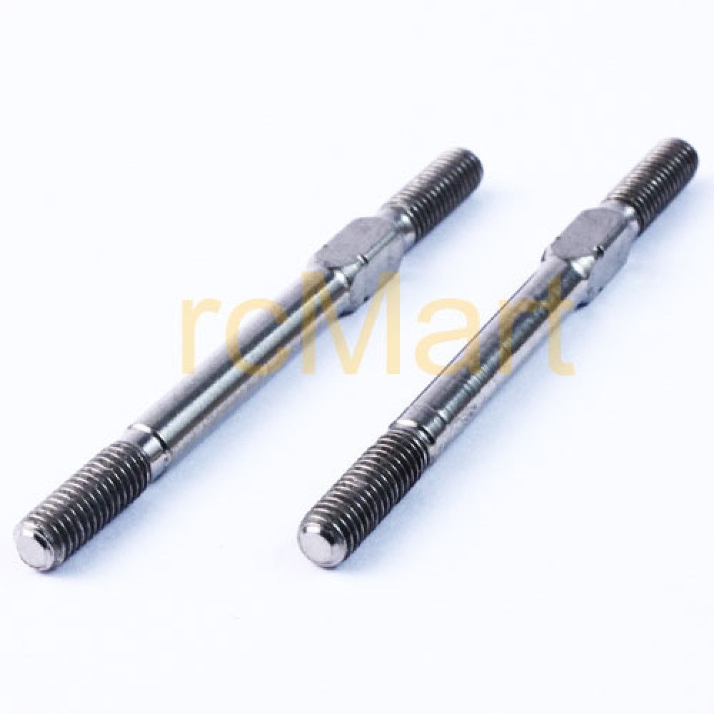 3Racing 64 Titanium 3x42mm Turnbuckle 2 pcs Silver - 3RAC-TR342