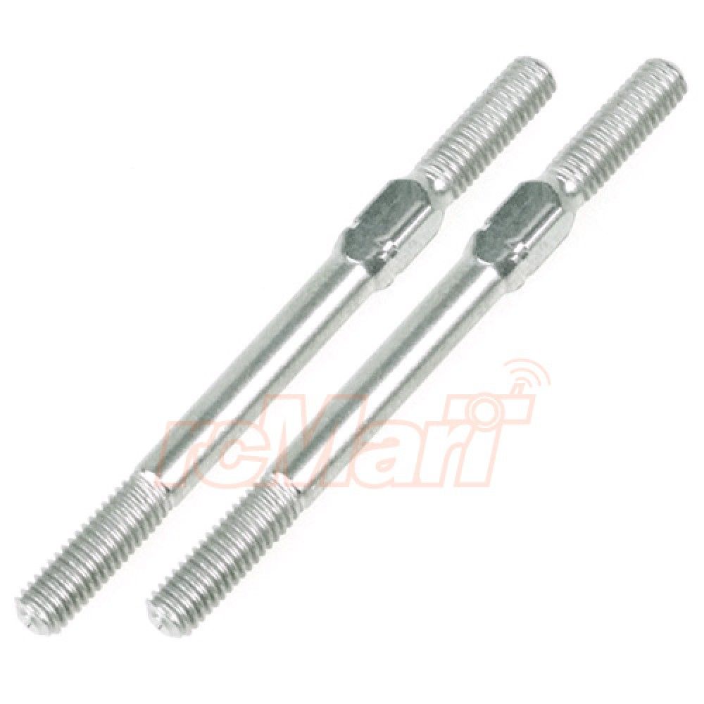 3Racing 64 Titanium 3x40mm Turnbuckle 2 pcs Silver - 3RAC-TR340